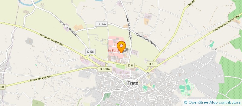 localisation de l'entreprise LJ OUVERTURES à TRETS