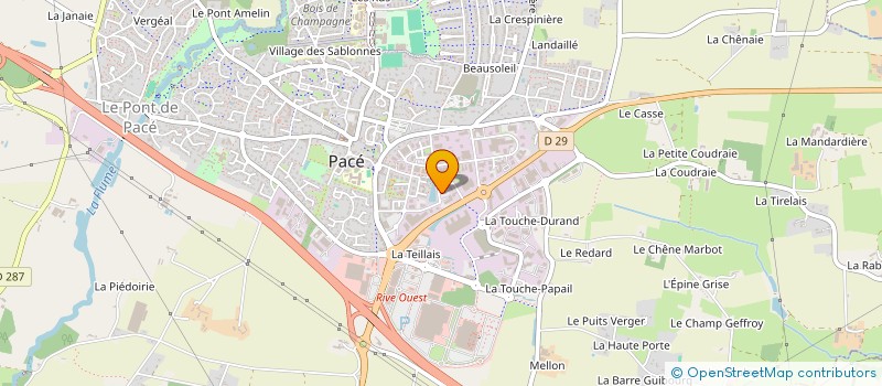 localisation de l'entreprise LJ PACE à PACE