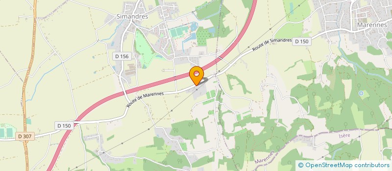 localisation de l'entreprise LJ PISCINES  SIMANDRES