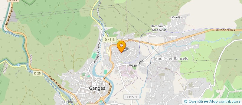 localisation de l'entreprise LJ PLANTES  GANGES