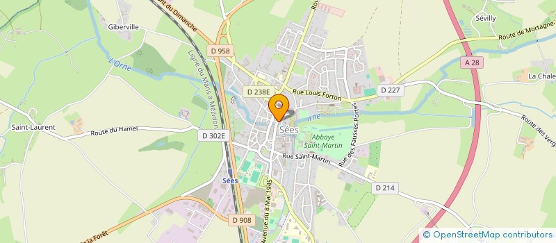 localisation de l'entreprise LJ PRESSE à SEES
