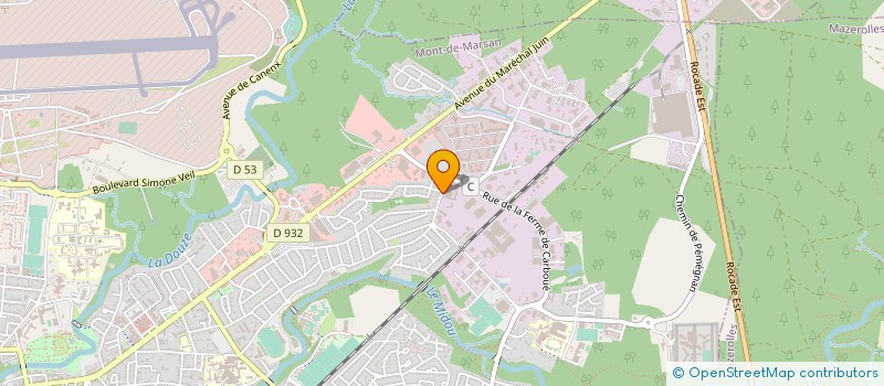 localisation de l'entreprise LJ PRINT  MONT-DE-MARSAN