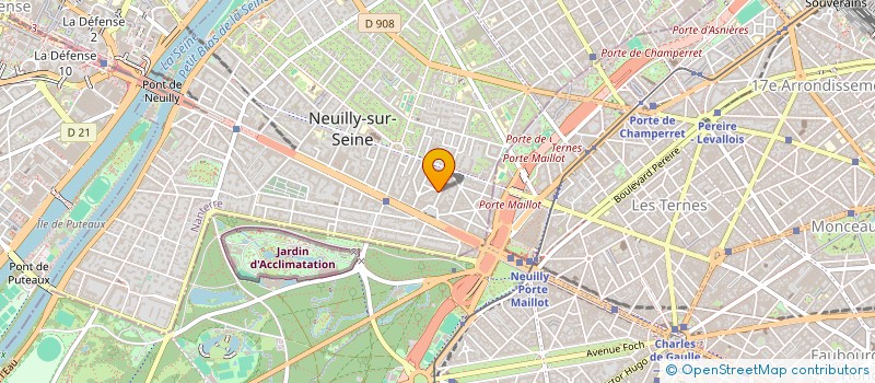 localisation de l'entreprise LJ PROPERTIES à NEUILLY-SUR-SEINE