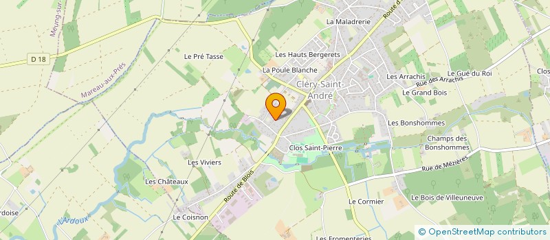localisation de l'entreprise LJ REGROUPEMENT  CLERY-SAINT-ANDRE