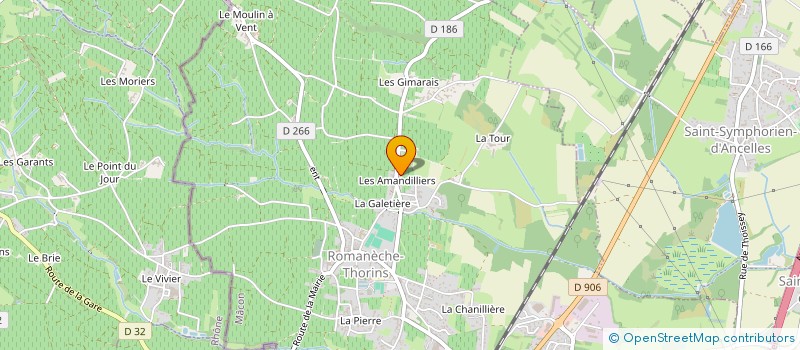 localisation de l'entreprise LJ RENOV à ROMANECHE-THORINS