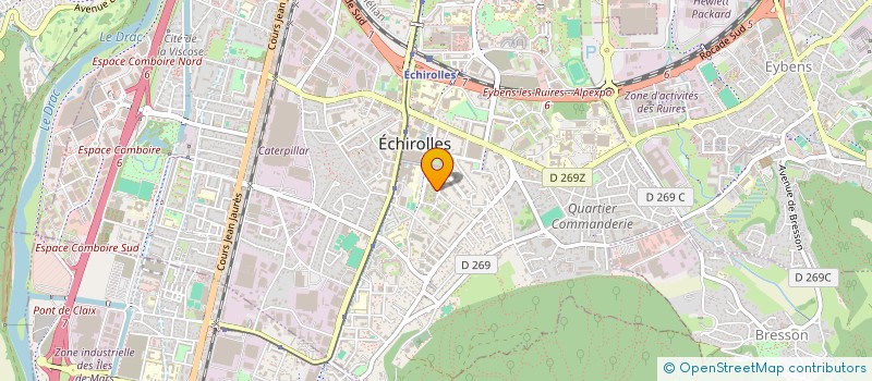 localisation de l'entreprise LJ SOLUTIONS à ECHIROLLES