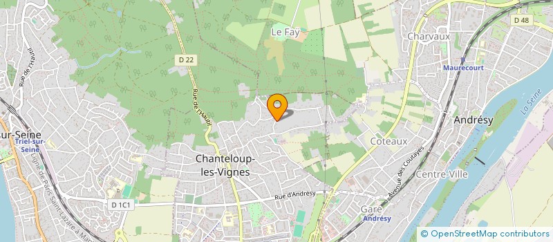 localisation de l'entreprise LJ SYSTEM à CHANTELOUP-LES-VIGNES