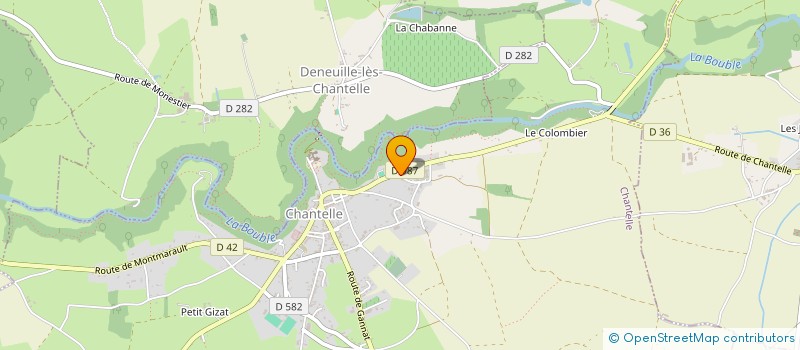 localisation de l'entreprise LJ TECH à CHANTELLE