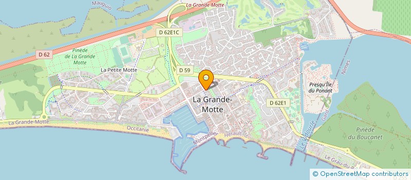 localisation de l'entreprise LJ TRAVAUX RENOVATION  LA GRANDE-MOTTE