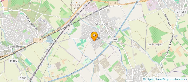 localisation de l'entreprise LJ1  VALERGUES