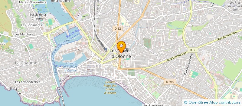 localisation de l'entreprise LJ2A à LES SABLES-D'OLONNE