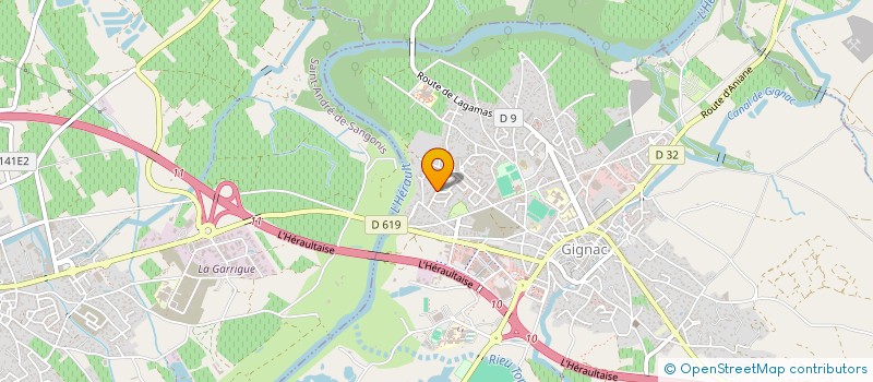 localisation de l'entreprise LJ2M  GIGNAC