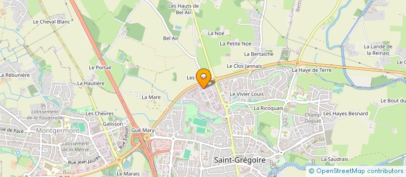 localisation de l'entreprise LJ2V  SAINT-GREGOIRE