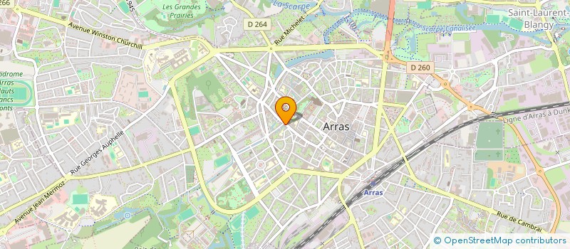 localisation de l'entreprise LJA à ARRAS