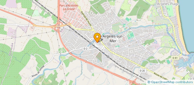 localisation de l'entreprise LJA  ARGELES-SUR-MER