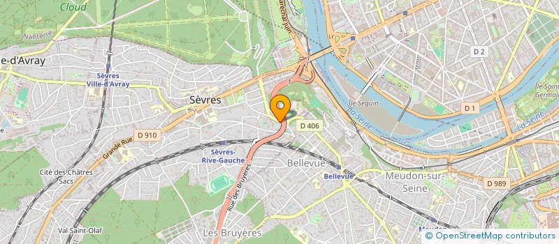localisation de l'entreprise LJA CONSULTING à SEVRES