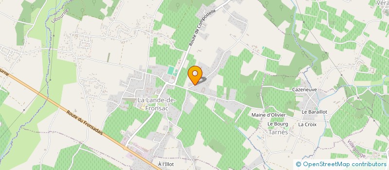 localisation de l'entreprise LJA TOITURES  VERAC