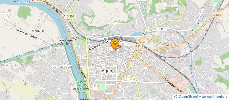 localisation de l'entreprise LJB  AGEN