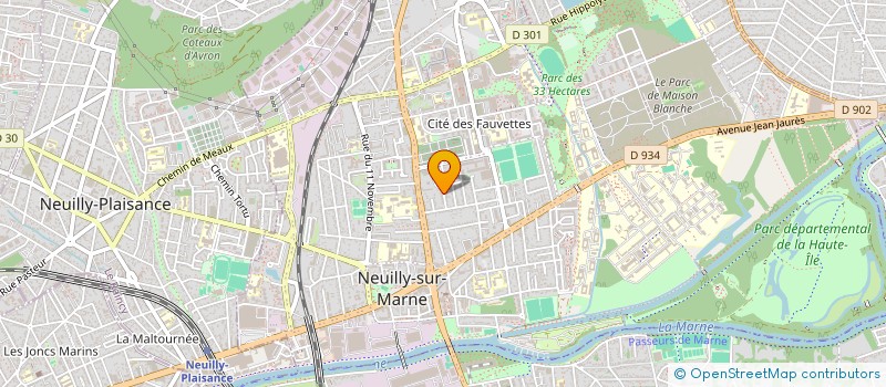 localisation de l'entreprise LJB-PROMOTION à NEUILLY-SUR-MARNE