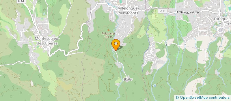 localisation de l'entreprise LJB66  VILLELONGUE-DELS-MONTS
