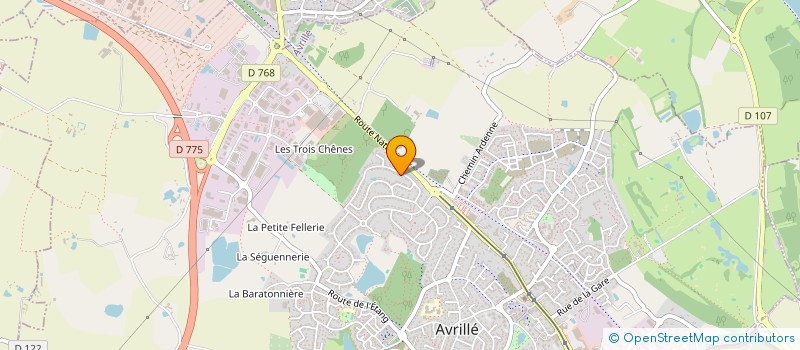 localisation de l'entreprise LJBAH à AVRILLE