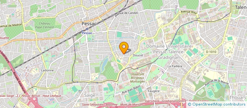 localisation de l'entreprise LJC 1  PESSAC