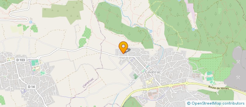localisation de l'entreprise LJC 18  CAVEIRAC