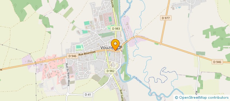 localisation de l'entreprise LJC à VOUZIERS