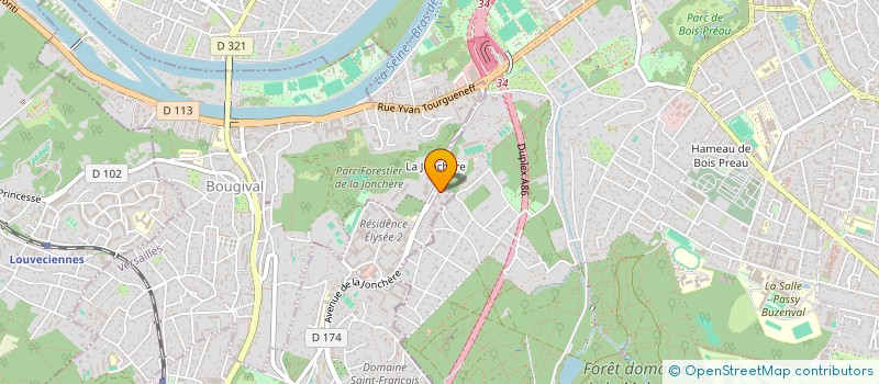 localisation de l'entreprise LJC  LA CELLE-SAINT-CLOUD