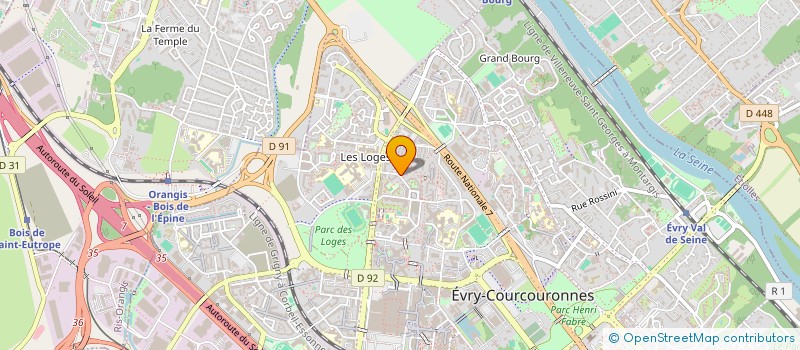 localisation de l'entreprise LJC CONSULTING  EVRY-COURCOURONNES