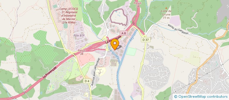 localisation de l'entreprise LJC RUNNING à FREJUS