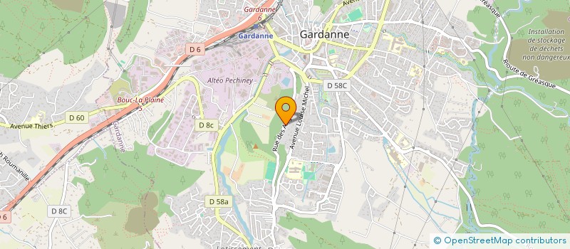 localisation de l'entreprise LJCC  GARDANNE