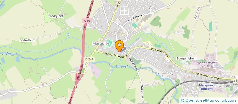 localisation de l'entreprise LJCF  MARQUISE