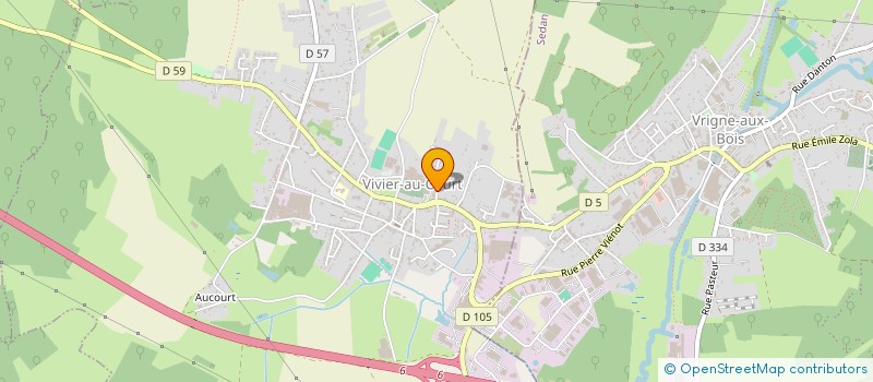 localisation de l'entreprise LJCF COIFFURE  VIVIER-AU-COURT