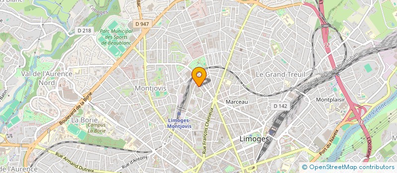 localisation de l'entreprise LJCUBE à LIMOGES
