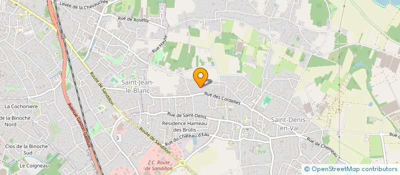 localisation de l'entreprise LJD  SAINT-DENIS-EN-VAL