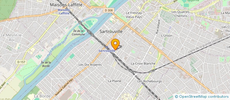 localisation de l'entreprise LJD  SARTROUVILLE