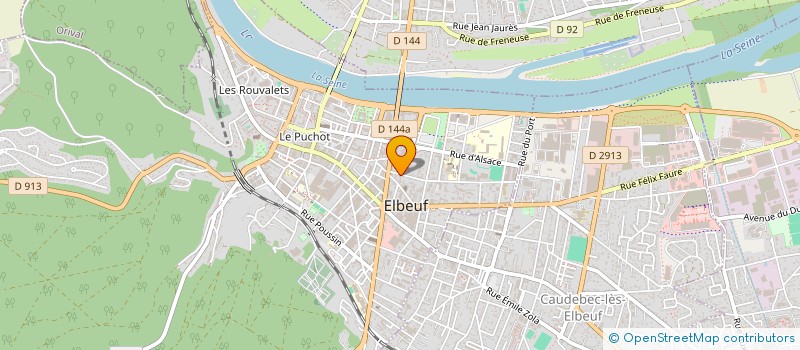 localisation de l'entreprise LJDC  ELBEUF