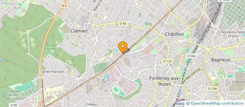 localisation de l'entreprise LJDDG  CHATILLON