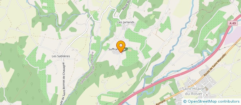 localisation de l'entreprise LJDEMERAUDE  SAINT-BONNET-DE-CHAVAGNE