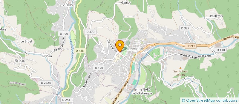 localisation de l'entreprise LJDUBOIS  LE VIGAN