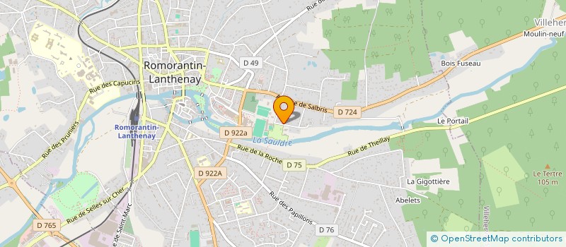 localisation de l'entreprise LJE IMMO 2  ROMORANTIN-LANTHENAY