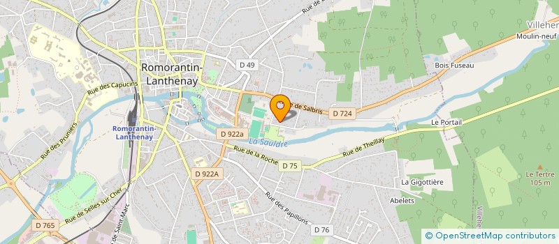 localisation de l'entreprise LJE IMMO 3  ROMORANTIN-LANTHENAY