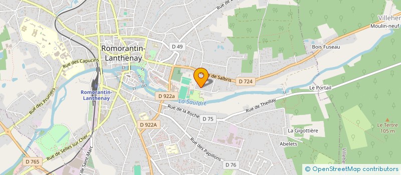 localisation de l'entreprise LJE IMMO 4  ROMORANTIN-LANTHENAY