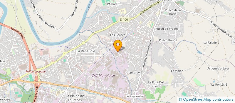 localisation de l'entreprise LJEC à SAINT-JUERY