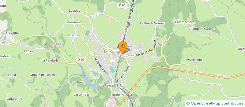 localisation de l'entreprise LJF à LE ROUGET-PERS