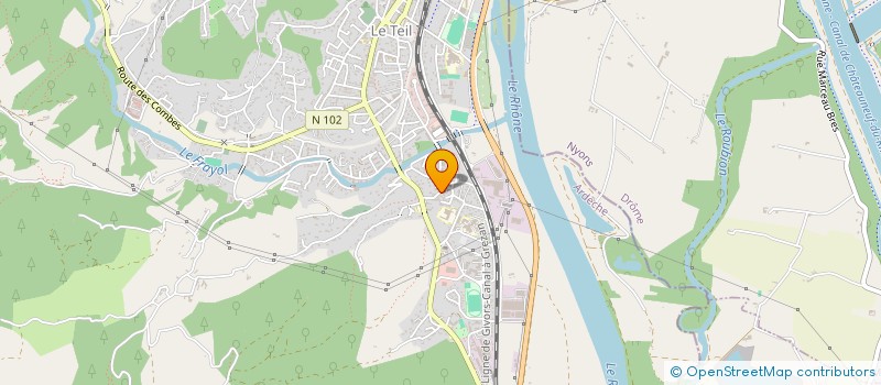 localisation de l'entreprise LJF  LE TEIL