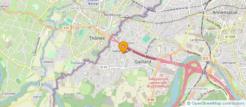 localisation de l'entreprise LJG74  GAILLARD