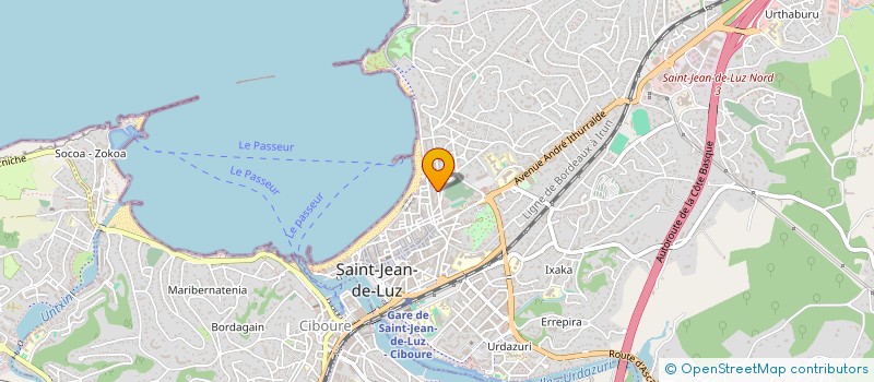 localisation de l'entreprise LJH à SAINT-JEAN-DE-LUZ