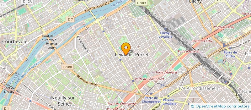 localisation de l'entreprise LJIMMO à LEVALLOIS-PERRET